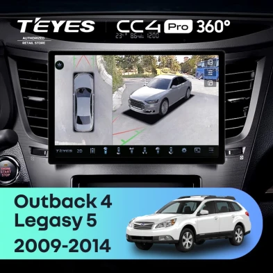 Штатная магнитола Teyes CC4 Pro 360 8/128 Subaru Outback 4 (2009-2014) (11")