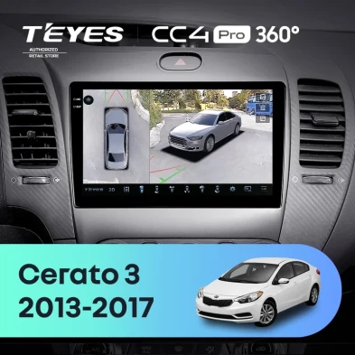 Штатная магнитола Teyes CC4 Pro 360 12/256 Kia Cerato 3 YD (2013-2017) F3