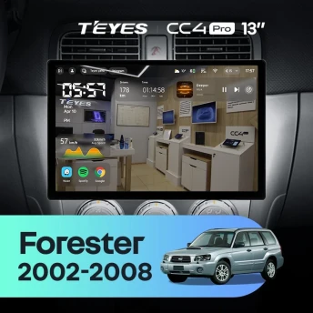 Штатная магнитола Teyes CC4 Pro 8/128 Subaru Forester SG (2002-2008) (13")