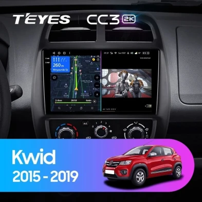 Штатная магнитола Teyes CC3 2K 360 6/128 Renault KWID (2015-2019)