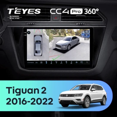 Штатная магнитола Teyes CC4 Pro 360 8/128 Volkswagen Tiguan 2 (2016-2022) Тип-B