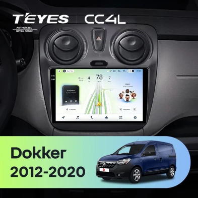 Штатная магнитола Teyes CC4L 6/64 Renault Dokker (2012-2020)