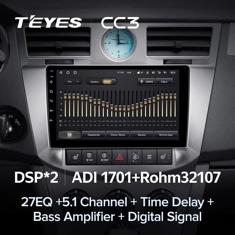 Штатная магнитола Teyes CC3 4/32 Chrysler Sebring 3 JS (2006-2010)