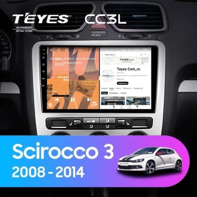 Штатная магнитола Teyes CC3L 4/32 Volkswagen Scirocco 3 Mk3 (2008-2014) F5