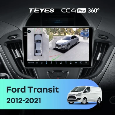 Штатная магнитола Teyes CC4 Pro 360 8/128 Ford Transit (2012-2021) F1