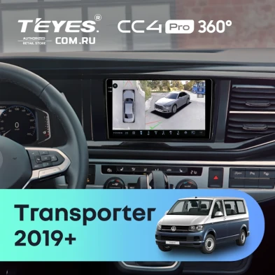 Штатная магнитола Teyes CC4 Pro 360 12/256 Volkswagen Transporter (T6) 2019+
