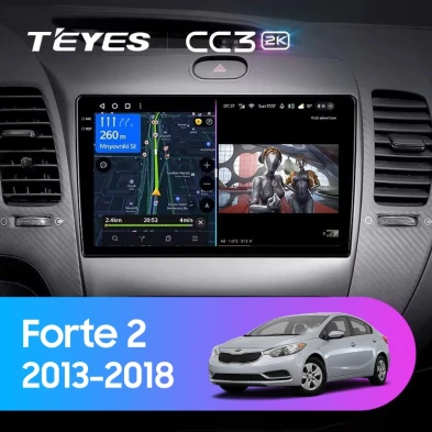 Штатная магнитола Teyes CC3 2K 4/64 Kia Forte 2 (2013-2018) F3