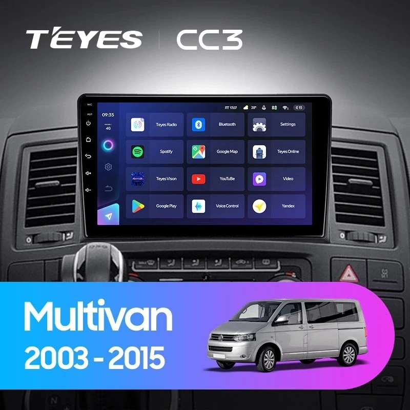 Штатная магнитола Teyes CC3 4/32 Volkswagen Multivan T5 (2003-2015)