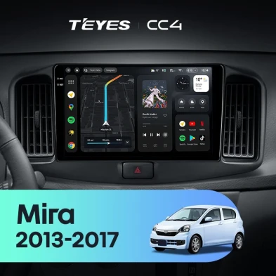 Штатная магнитола Teyes CC4 8/128 Daihatsu Mira eS (2013-2017)