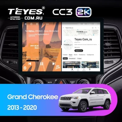 Штатная магнитола Teyes CC3 2K 4/32 Jeep Grand Cherokee WK2 (2013-2020) F1 (13")