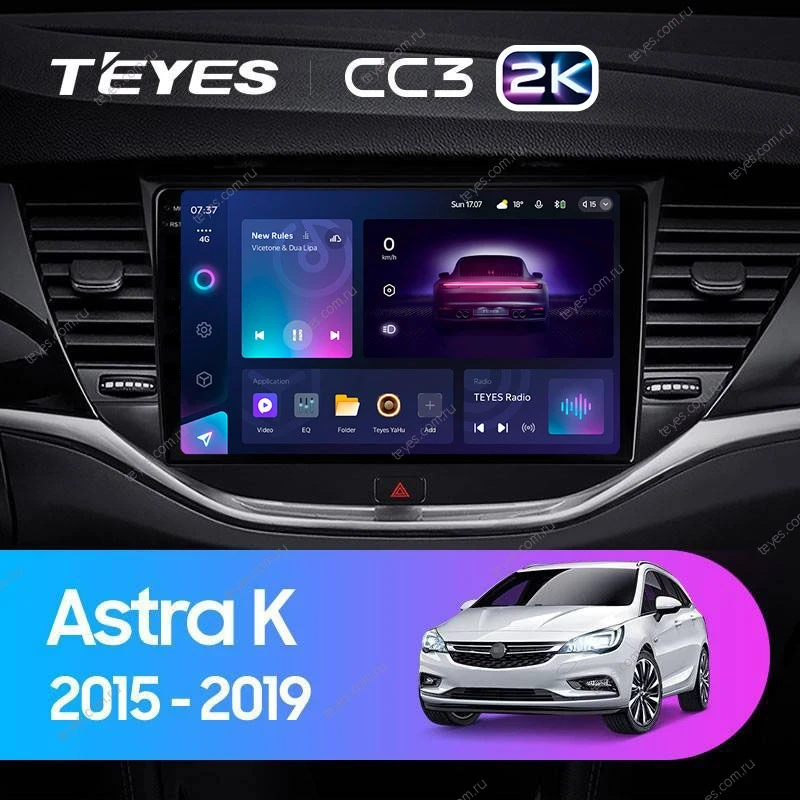 Штатная магнитола Teyes CC3 2K 6/128 Opel Astra K (2015-2019) Тип-A