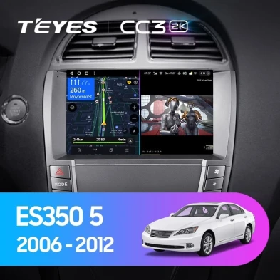 Штатная магнитола Teyes CC3 2K 4/32 Lexus ES350 5 XV40 (2006-2012) Тип-AB