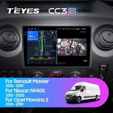 Штатная магнитола Teyes CC3 2K 6/128 Nissan NV400 (2010-2020) F2