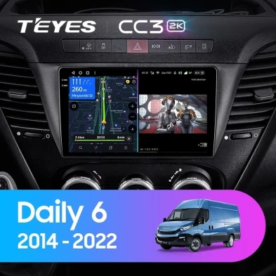 Штатная магнитола Teyes CC3 2K 4/32 Iveco Daily 6 (2014-2022)