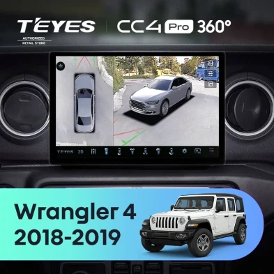 Штатная магнитола Teyes CC4 Pro 360 8/128 Jeep Wrangler 4 JL (2018-2019) (13")