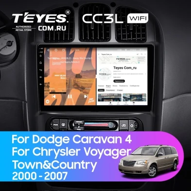 Штатная магнитола Teyes CC3L WiFi 2/32 Chrysler Town &amp; Country 4 RS (2000-2007) Тип-A