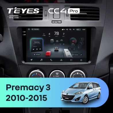 Штатная магнитола Teyes CC4 Pro 12/256 Mazda Premacy 3 (2010-2015)