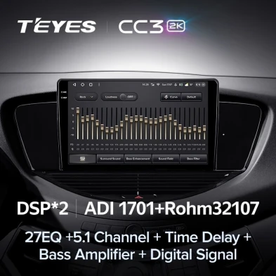 Штатная магнитола Teyes CC3 2K 4/32 Subaru Tribeca WX W10 (2004-2014)