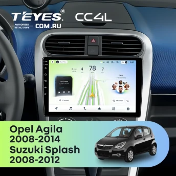 Штатная магнитола Teyes CC4L 6/64 Opel Agila (2008-2014)