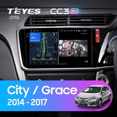 Штатная магнитола Teyes CC3 2K 6/128 Honda Grace (2014-2017) Тип-A Правый руль