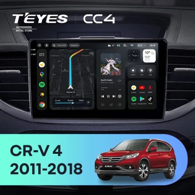 Штатная магнитола Teyes CC4 6/64 Honda CR-V 4 RM RE (2011-2018) Тип-B