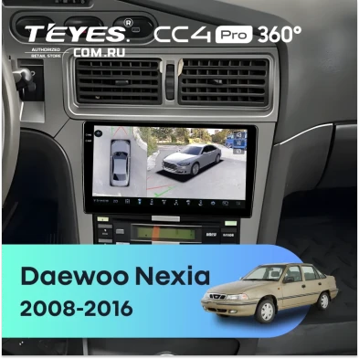 Штатная магнитола Teyes CC4 Pro 360 8/128 Daewoo Nexia (2008-2016)