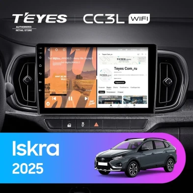 Штатная магнитола Teyes CC3L WiFi 2/32 LADA Iskra SW Cross (2025-2026) Тип-A