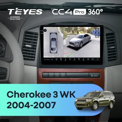 Штатная магнитола Teyes CC4 Pro 360 12/256 Jeep Grand Cherokee 3 WK (2004-2007) F2
