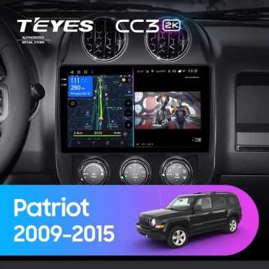 Штатная магнитола Teyes CC3 2K 6/128 Jeep Patriot (2009-2015)