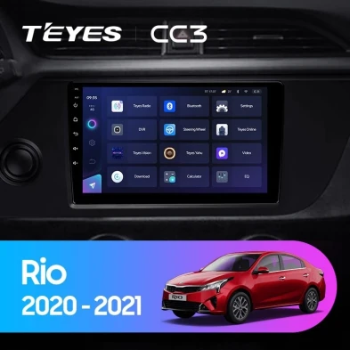 Штатная магнитола Teyes CC3 4/64 Kia Rio 4 IV FB (2020-2022)