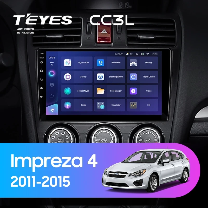 Штатная магнитола Teyes CC3L 4/64 Subaru Impreza 4 (2011-2015) Тип-B