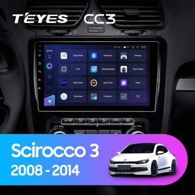 Штатная магнитола Teyes CC3 4/32 Volkswagen Scirocco (2008-2014) F1
