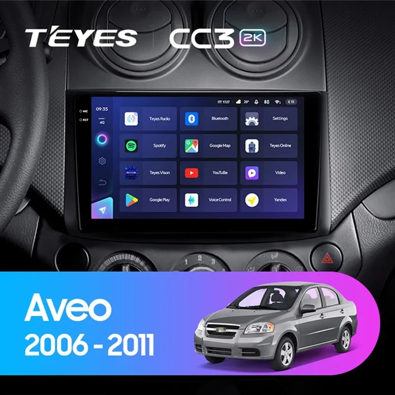 Штатная магнитола Teyes CC3 2K 4/64 Chevrolet Aveo (2006-2011)