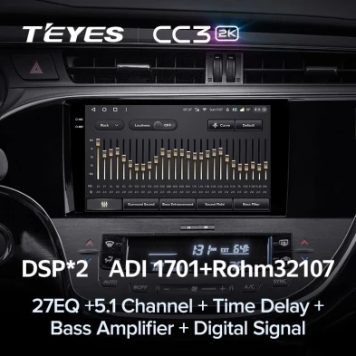 Штатная магнитола Teyes CC3 2K 6/128 Toyota Avalon IV XX40 (2012-2018)