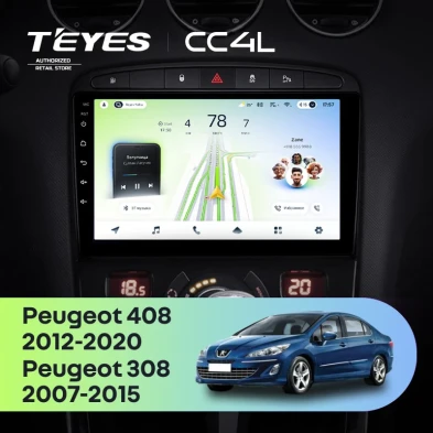 Штатная магнитола Teyes CC4L 6/64 Peugeot 408 1 T7 (2012-2020)