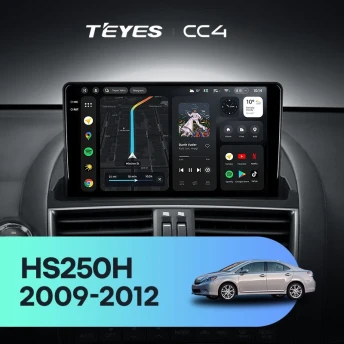 Штатная магнитола Teyes CC4 8/128 Lexus HS250H F10 (2009-2012)