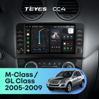 Штатная магнитола Teyes CC4 6/64 Mercedes-Benz ML-Class X164 (2005-2009) F2